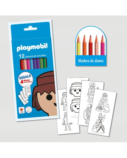 Playmobil Estuche 12 Lápices de Colores
