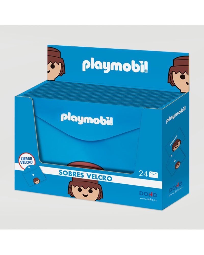 Playmobil Caja Expositor Sobres Polipropileno Velcro 24 Unidades