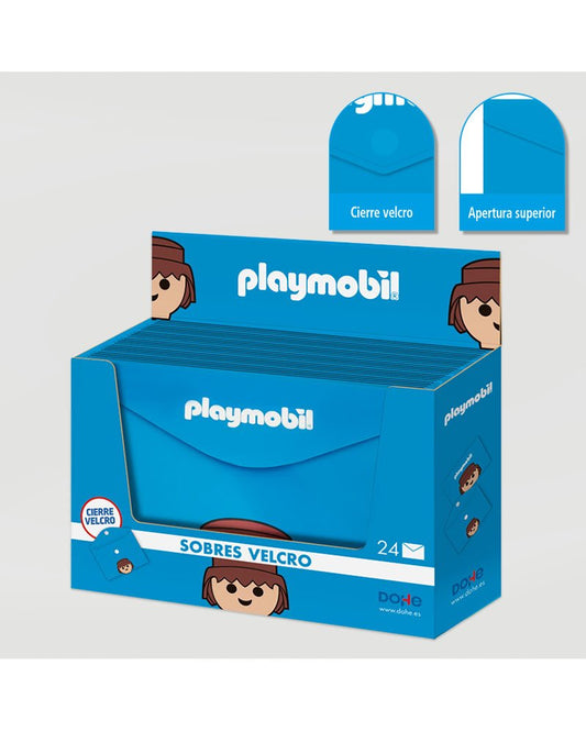 Playmobil Caja Expositor Sobres Polipropileno Velcro 24 Unidades