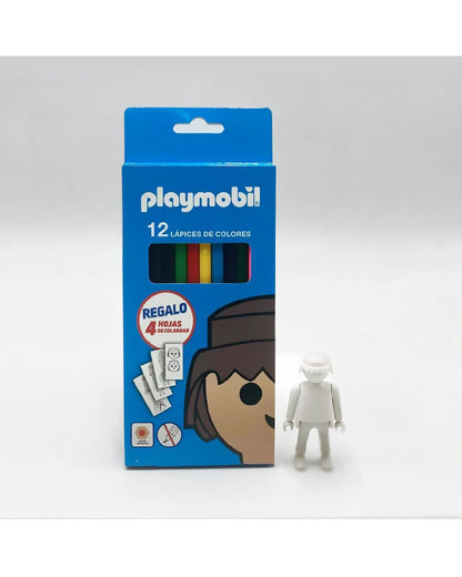 Playmobil Caja Expositor Lapiceros Colores 12 Unidades