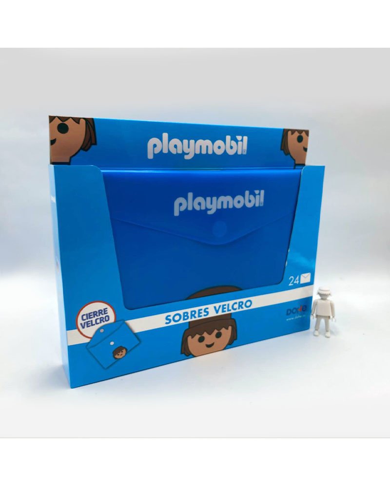 Playmobil Caja Expositor Sobres Polipropileno Velcro 24 Unidades