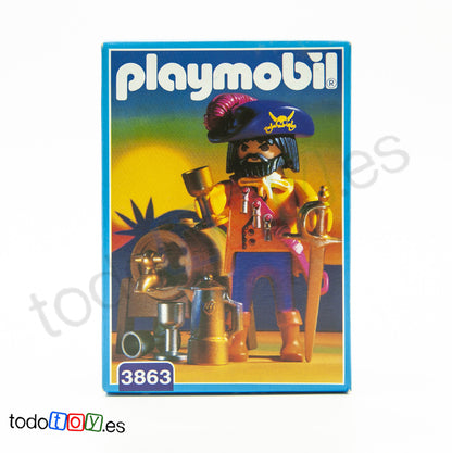 Playmobil 3863 Capitan Pirata con Barril de Ron