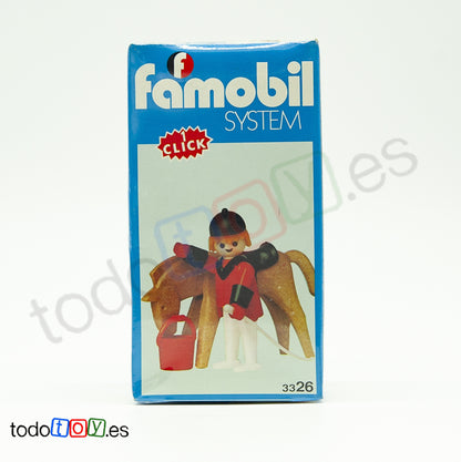 Playmobil 3326 Famobil Jinete con Caballo