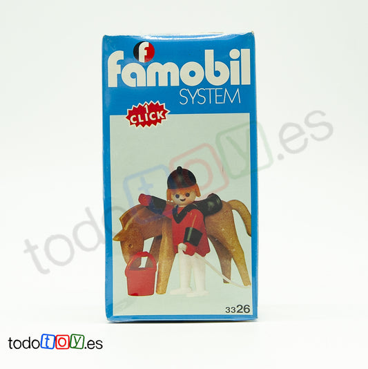 Playmobil 3326 Famobil Jinete con Caballo