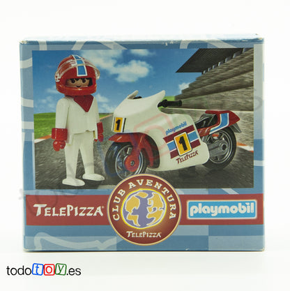 Playmobil Caja Promo Telepizza Piloto Moto