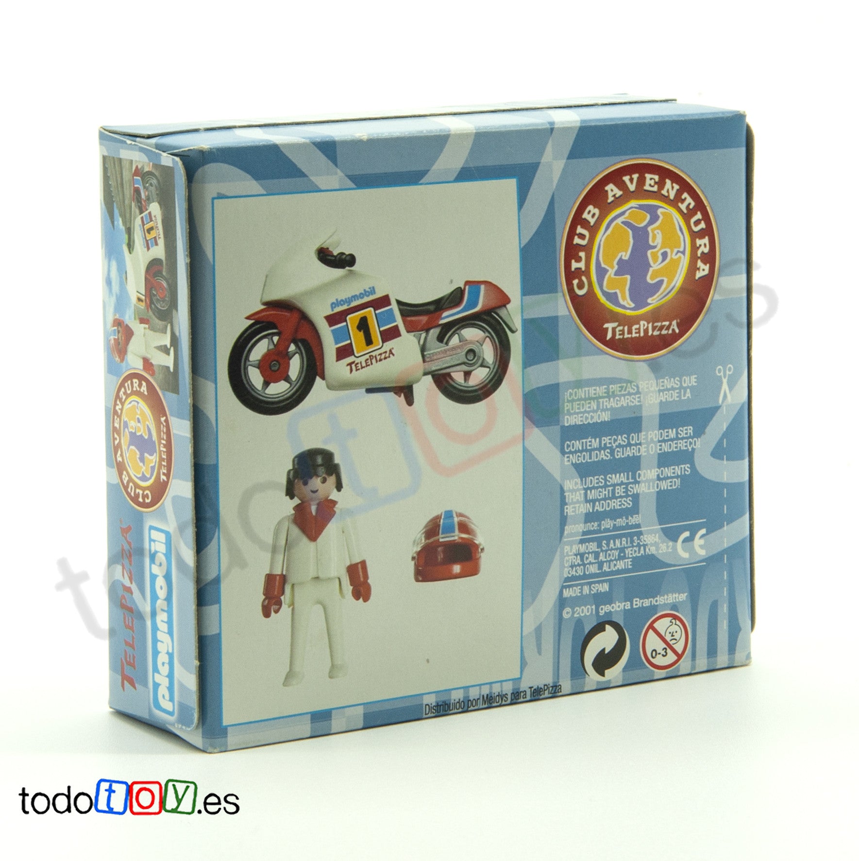 Playmobil Caja Promo Telepizza Piloto Moto