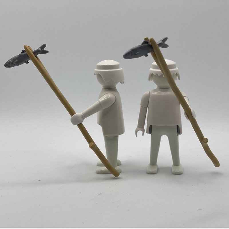 Playmobil Palo con pescado