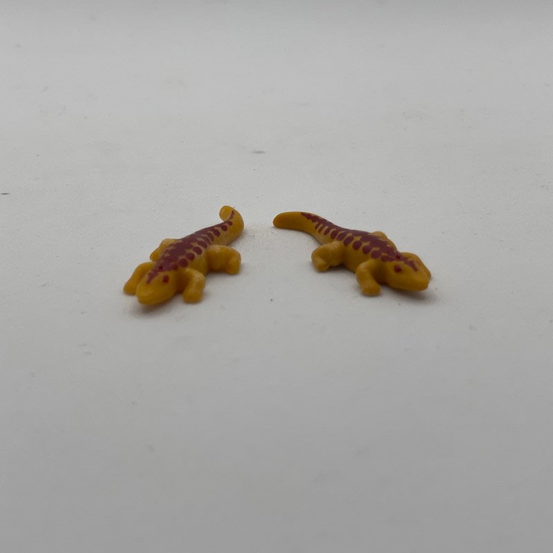 Playmobil Lagarto naranja de rayas