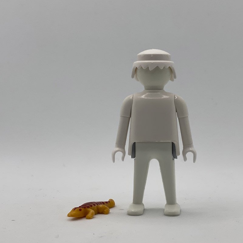 Playmobil Lagarto naranja de rayas