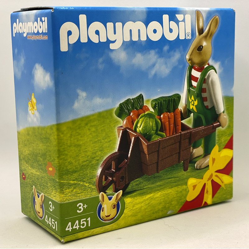 Playmobil Conejos Pascua Carretilla 4451