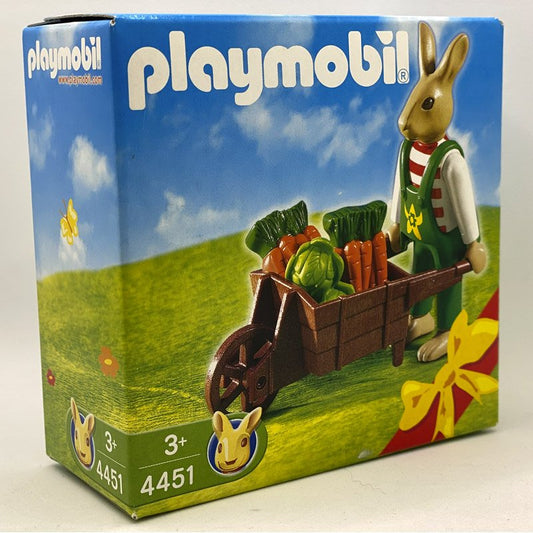 Playmobil Conejos Pascua Carretilla 4451