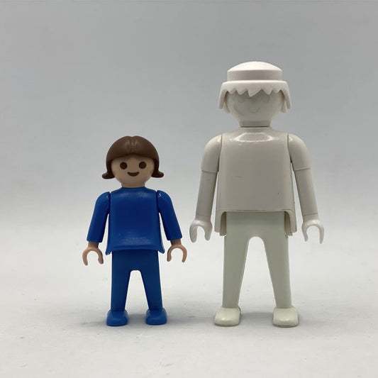 Playmobil pareja ninos azules