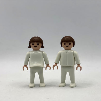 Playmobil pareja ninos blancos