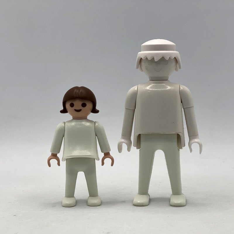 Playmobil pareja ninos blancos