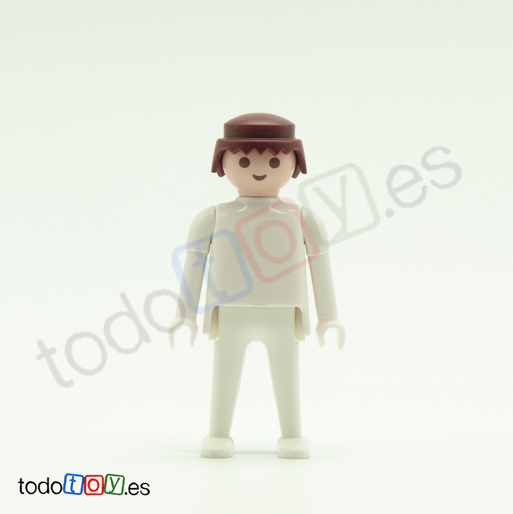 Playmobil Cabeza Completa Chico Pelo Marron Caoba COM042