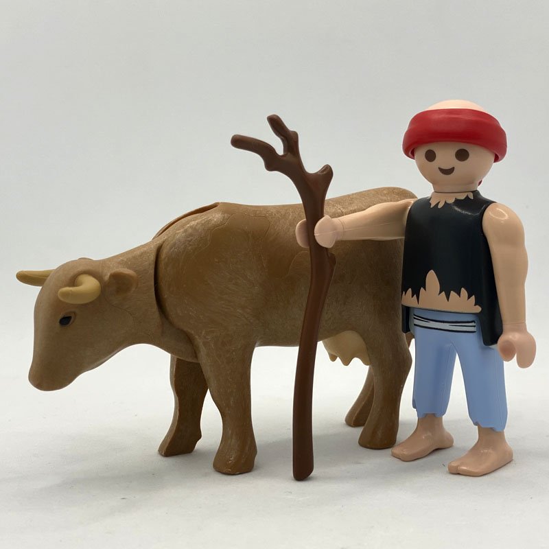 Playmobil Pastor con Vaca