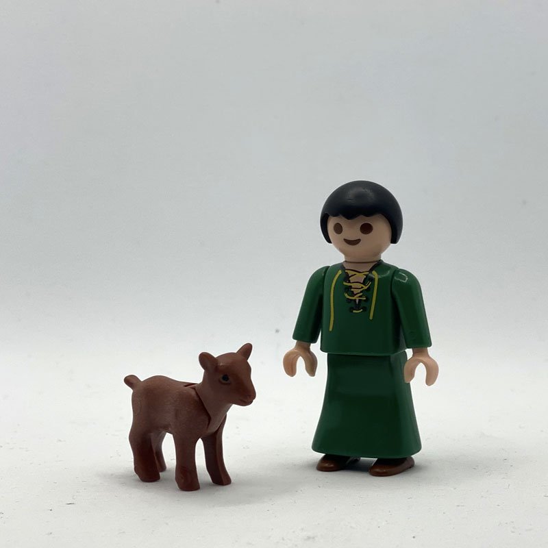 Playmobil Niño Pastor con Cabra Bebé