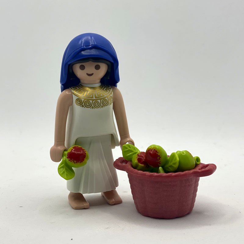 Playmobil Aldeana con Capazo Manzanas