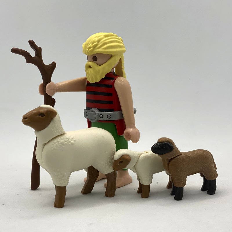 Playmobil Pastor Aldeano con Ovejas
