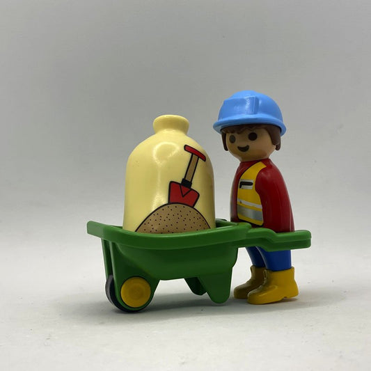 Playmobil 123 Albañil Carretillero