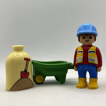 Playmobil 123 Albañil Carretillero