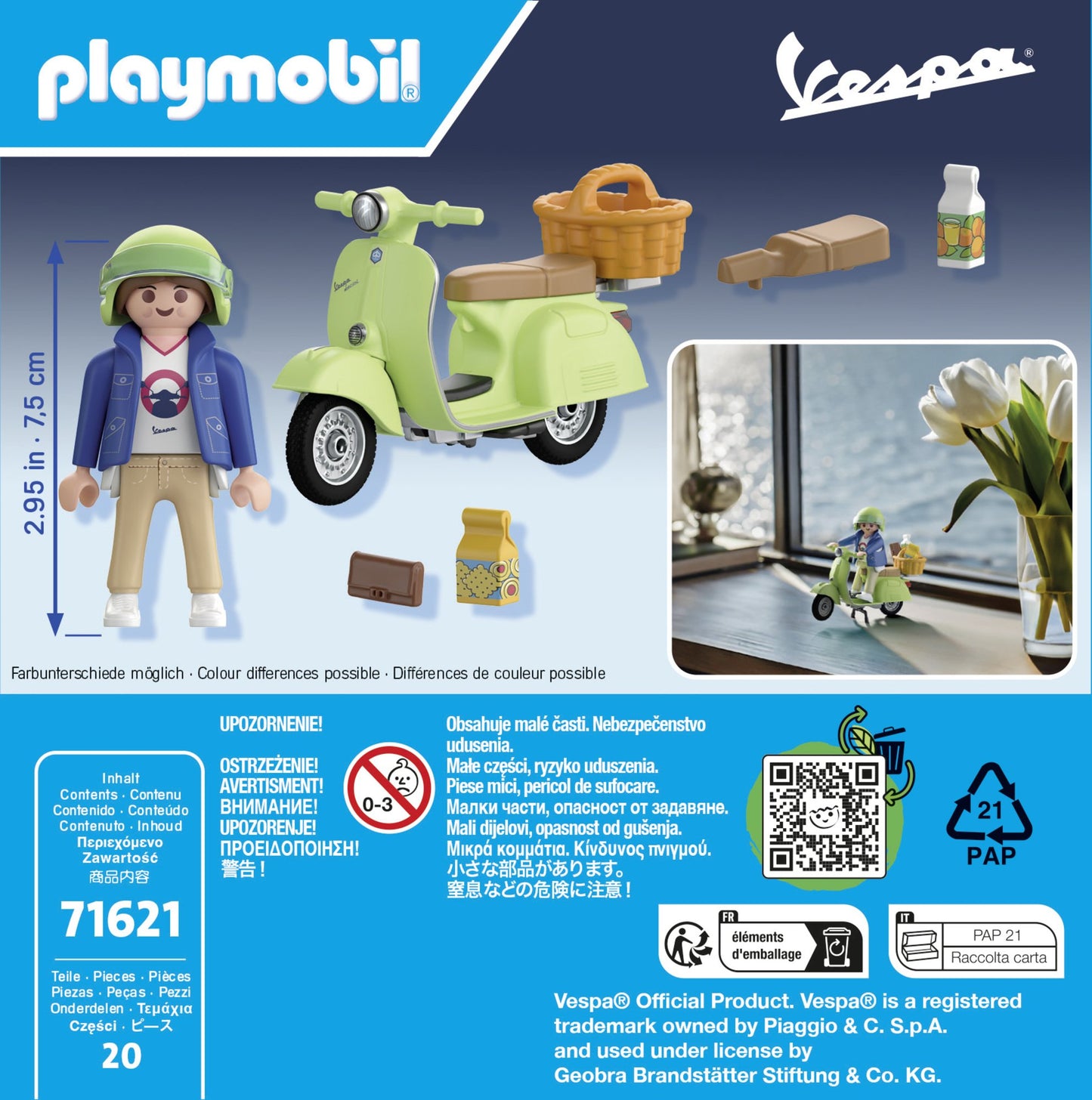 Playmobil Vespa 150 Sprint Veloce Verde 71621