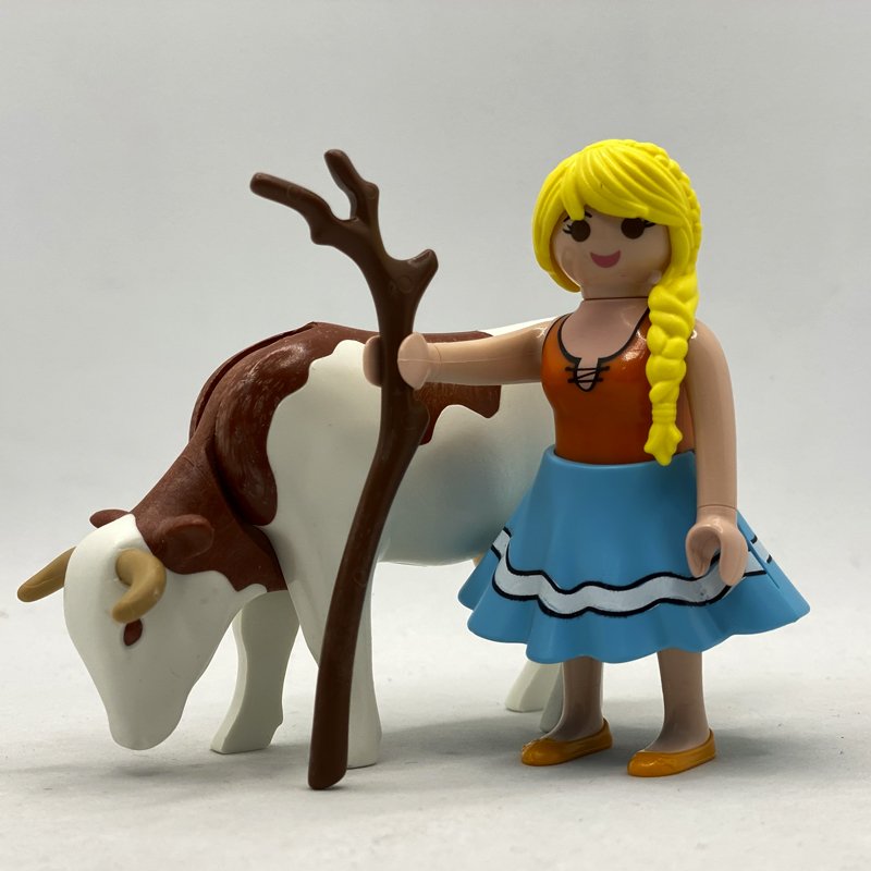Playmobil Pastora con Vaca