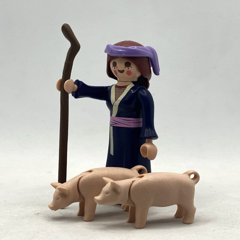 Playmobil Aldeana con cerditos