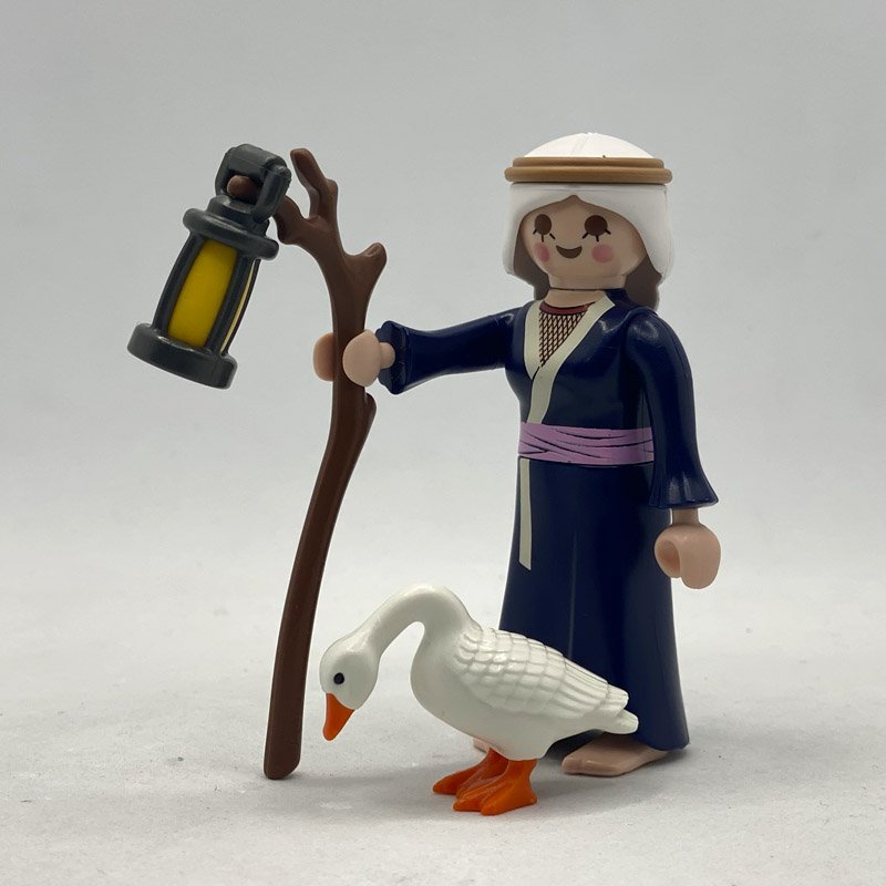 Playmobil Aldeana Anciana con Oca Blanca