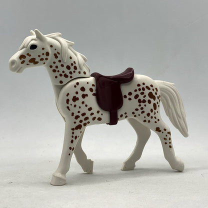 Playmobil Caballo Blanco con Puntos Marrones