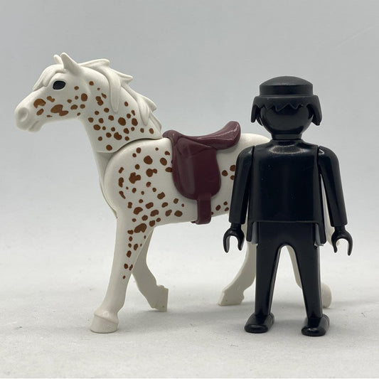 Playmobil Caballo Blanco con Puntos Marrones