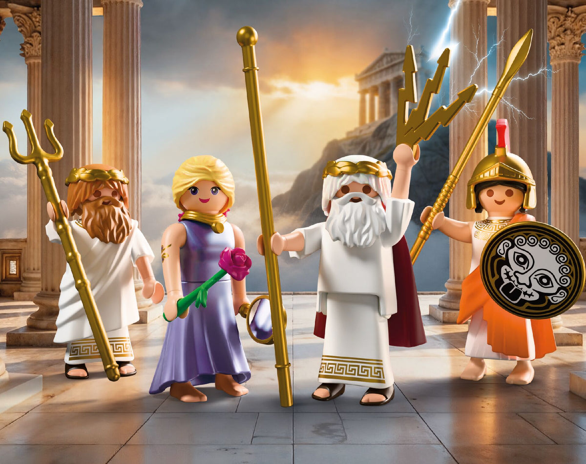 Playmobil 72180 Set 4 Dioses Griegos: Zeus, Poseidón, Atenea y Afrodita