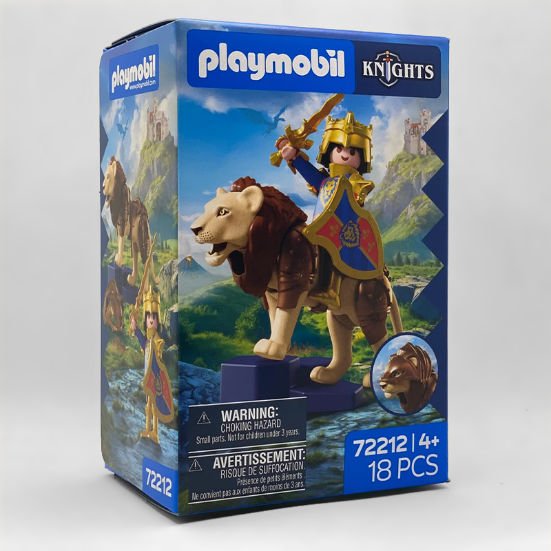 Playmobil León con Caballero Dorado 72212