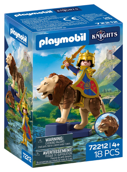 Playmobil León con Caballero Dorado 72212