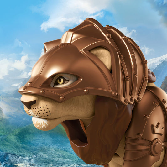 Playmobil León con Caballero Dorado 72212 - detalle de la armadura del león