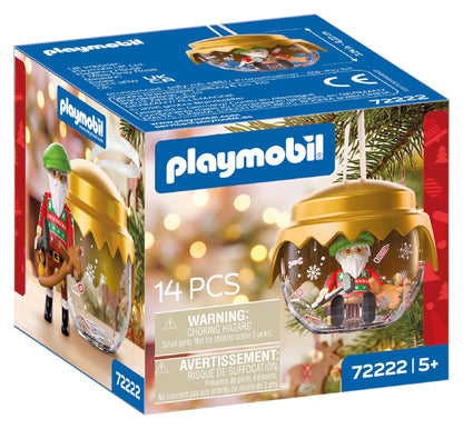 Caja precintada del Playmobil 72222 Bola Navideña Papá Noel Inventor de Juegos, novedad Navidad 2026 de 14 piezas