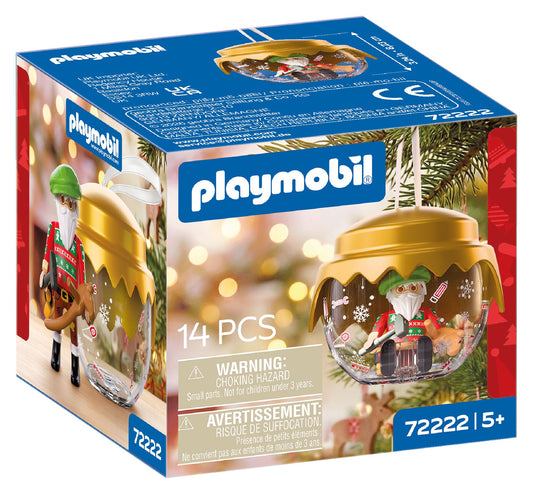 Caja precintada del Playmobil 72222 Bola Navideña Papá Noel Inventor de Juegos, novedad Navidad 2026 de 14 piezas