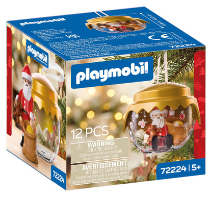 Caja precintada del Playmobil 72224 Bola Navideña Papá Noel Clásica, novedad Navidad 2026 de 12 piezas