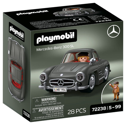 Caja precintada del Playmobil 72238 Mercedes-Benz 300 SL con licencia oficial Mercedes, 28 piezas
