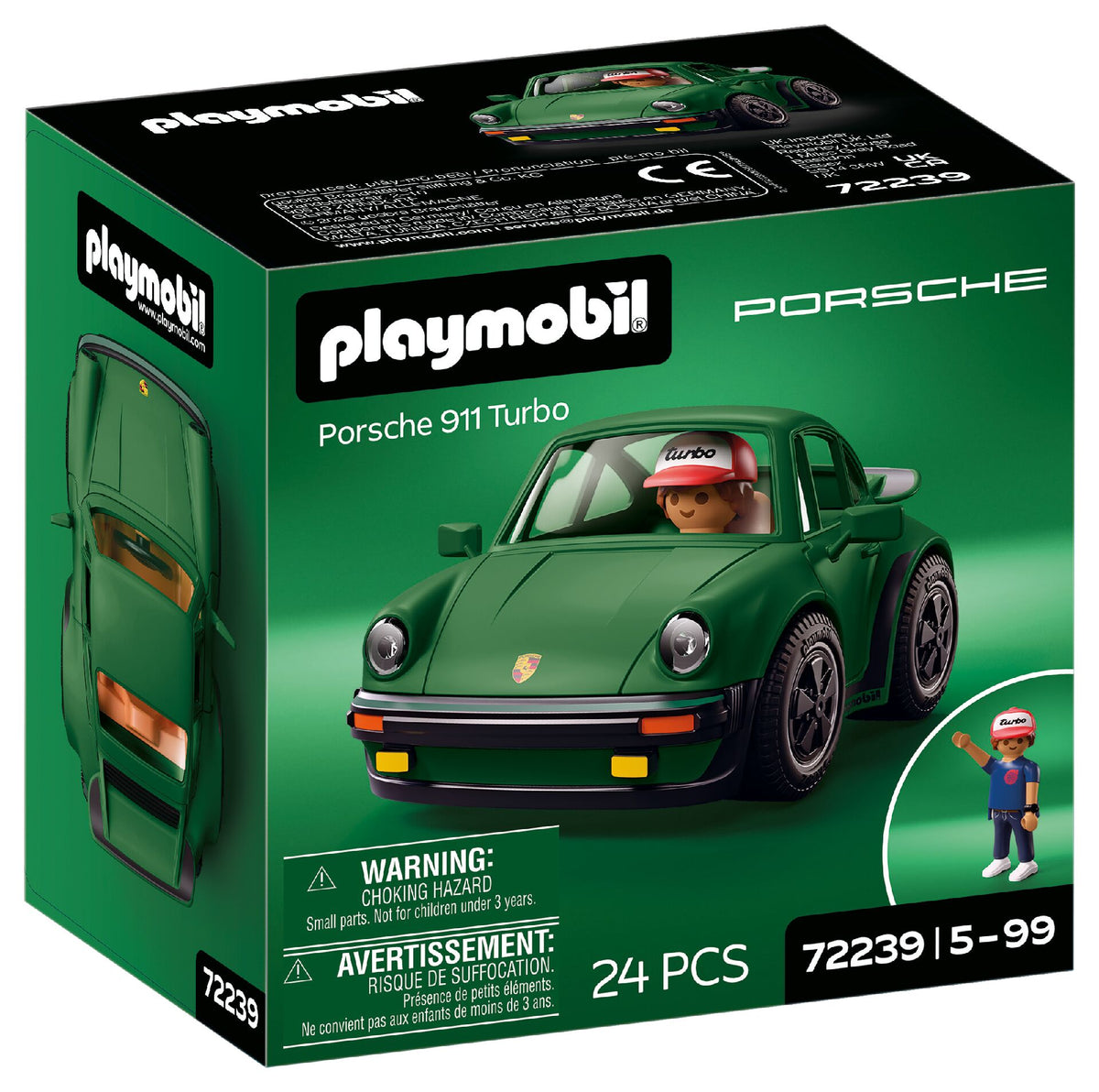 Caja precintada del Playmobil 72239 Porsche 911 Turbo con licencia oficial Porsche, 24 piezas