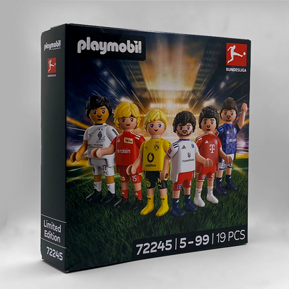 Caja del Playmobil 72245 Bundesliga Starter Set 26/27 edición limitada con los seis futbolistas
