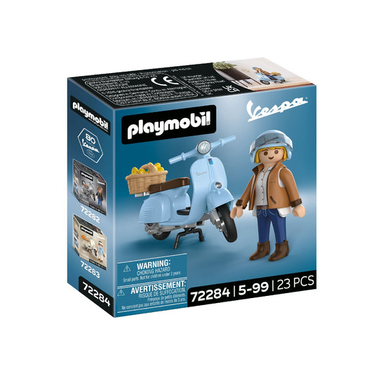 Playmobil 72284 Vespa 80º Aniversario - Estilo Icónico - Color Azul Claro