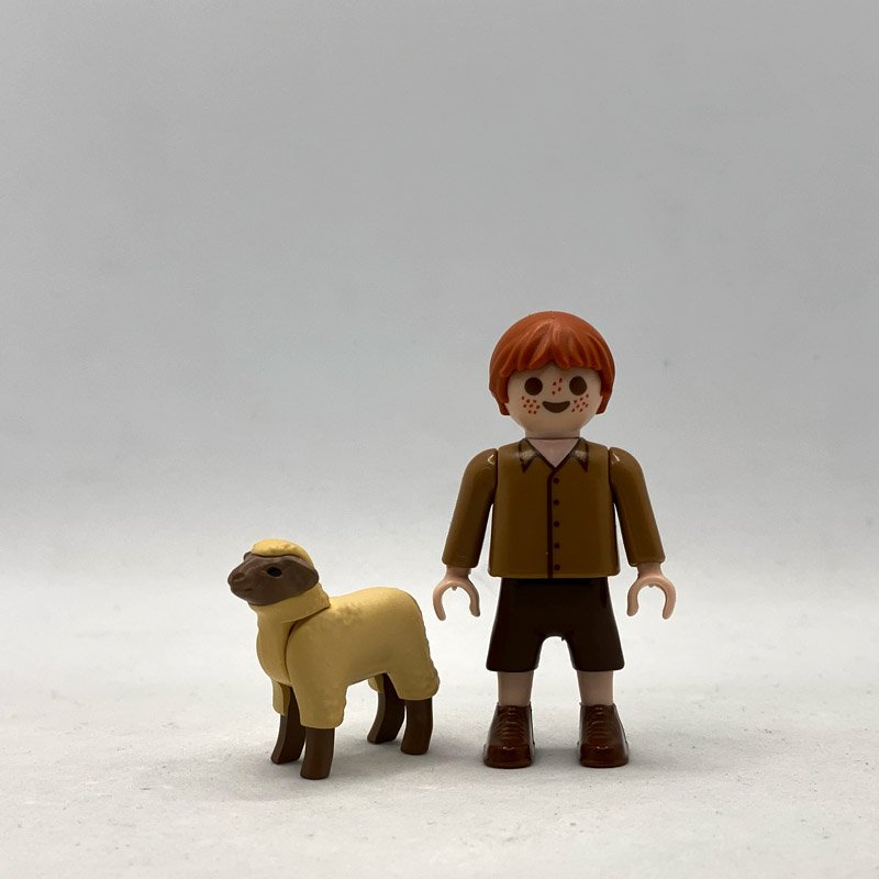 Playmobil Niño Pastor con Oveja Bebé