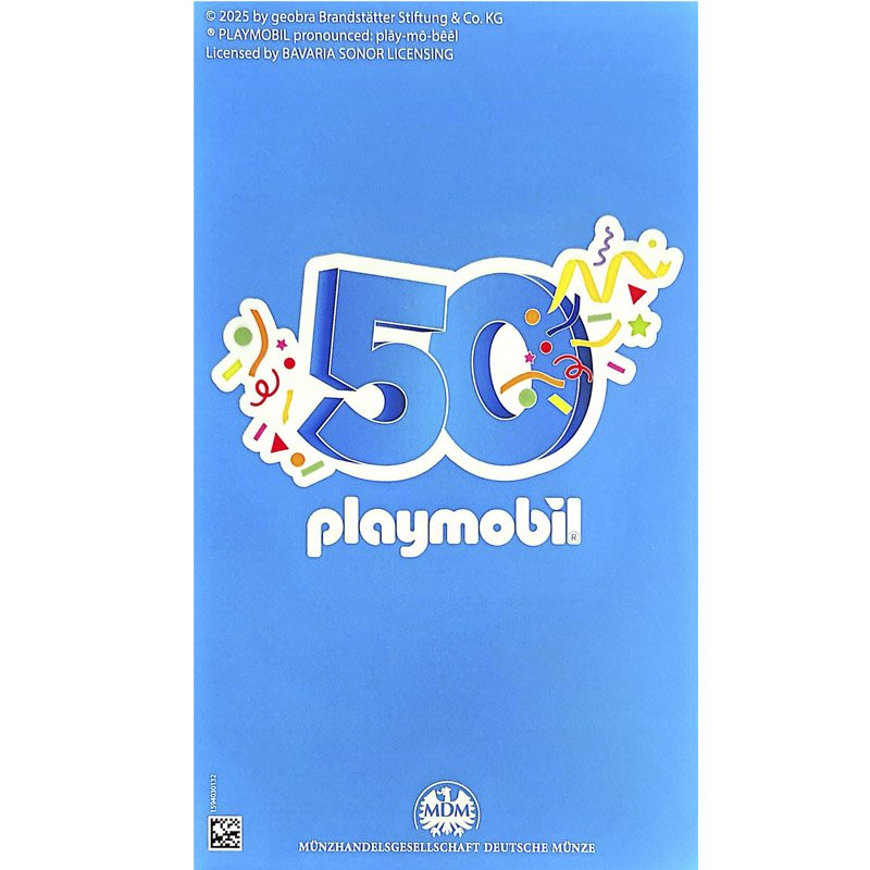 Playmobil Bomberos Moneda Plata 50 Aniversario