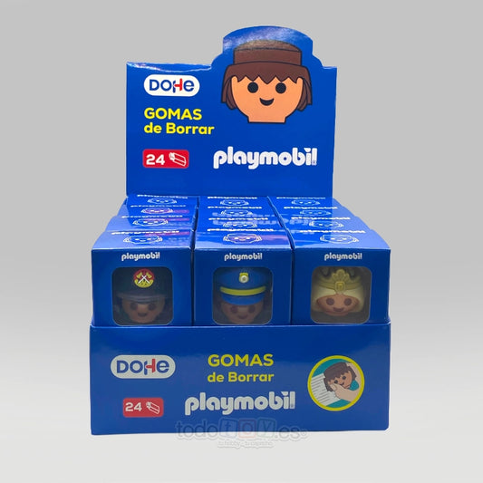 Playmobil Caja Expositor Goma de Borrar 24 Unidades 79785