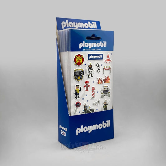 Playmobil Caja Expositor Pegatinas Troqueladas Acolchadas 24 Blísteres 79835
