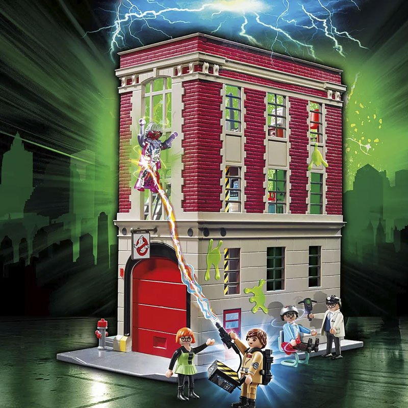 Playmobil Cazafantasmas Cuartel Parque de Bomberos 9219