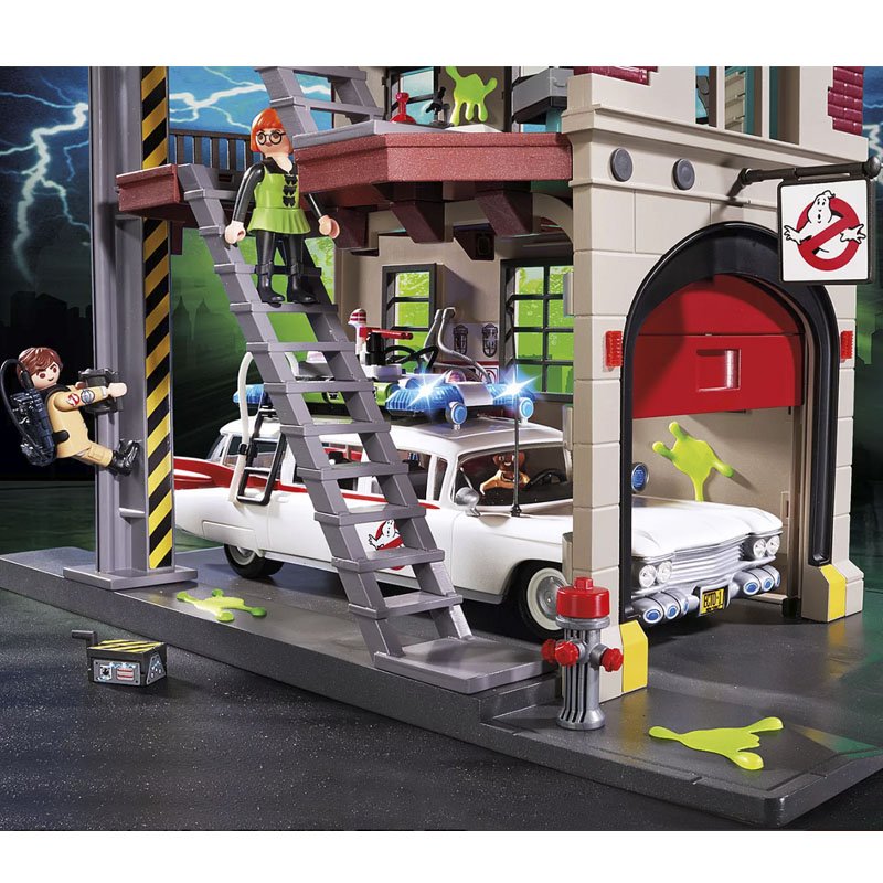 Playmobil Cazafantasmas Cuartel Parque de Bomberos 9219