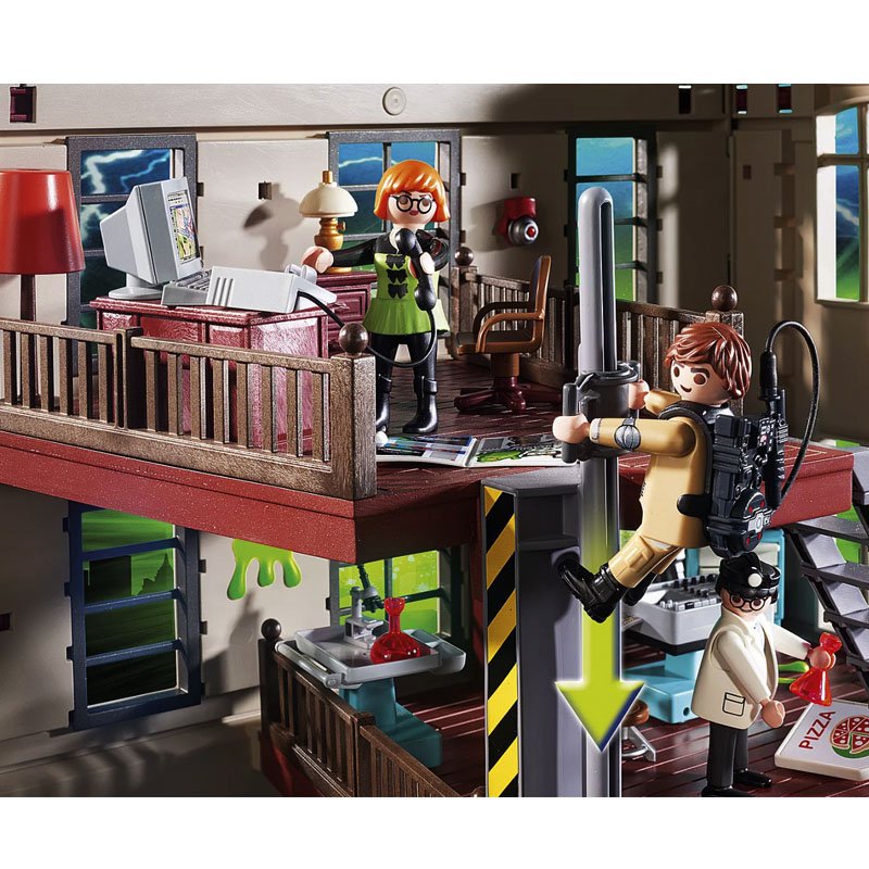 Playmobil Cazafantasmas Cuartel Parque de Bomberos 9219
