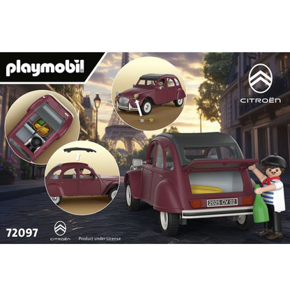 Playmobil 72097 Coche Citroën 2 CV Burdeos - Exclusiv